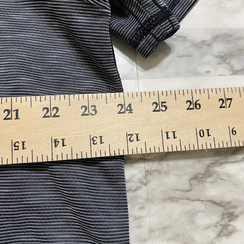 Tommy Bahama Men's Polo Shirt XL Gray Pinstripe Short Sleeve Tencel Lyocell - Picture 8 of 9